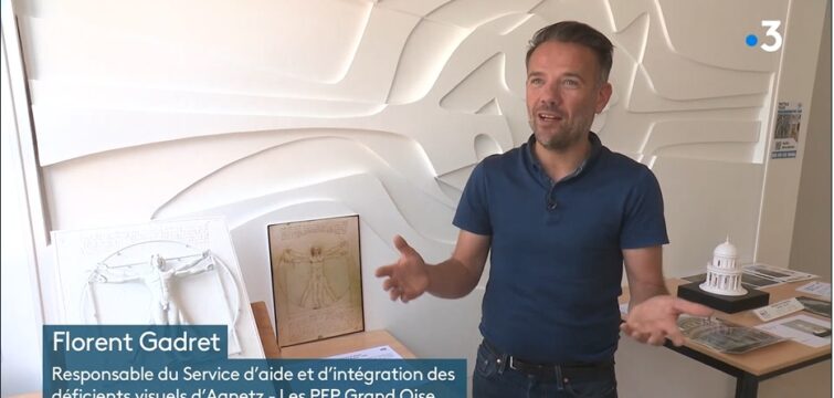 Reportage France 3 Picardie sur le Tactile Tour au SAIDV